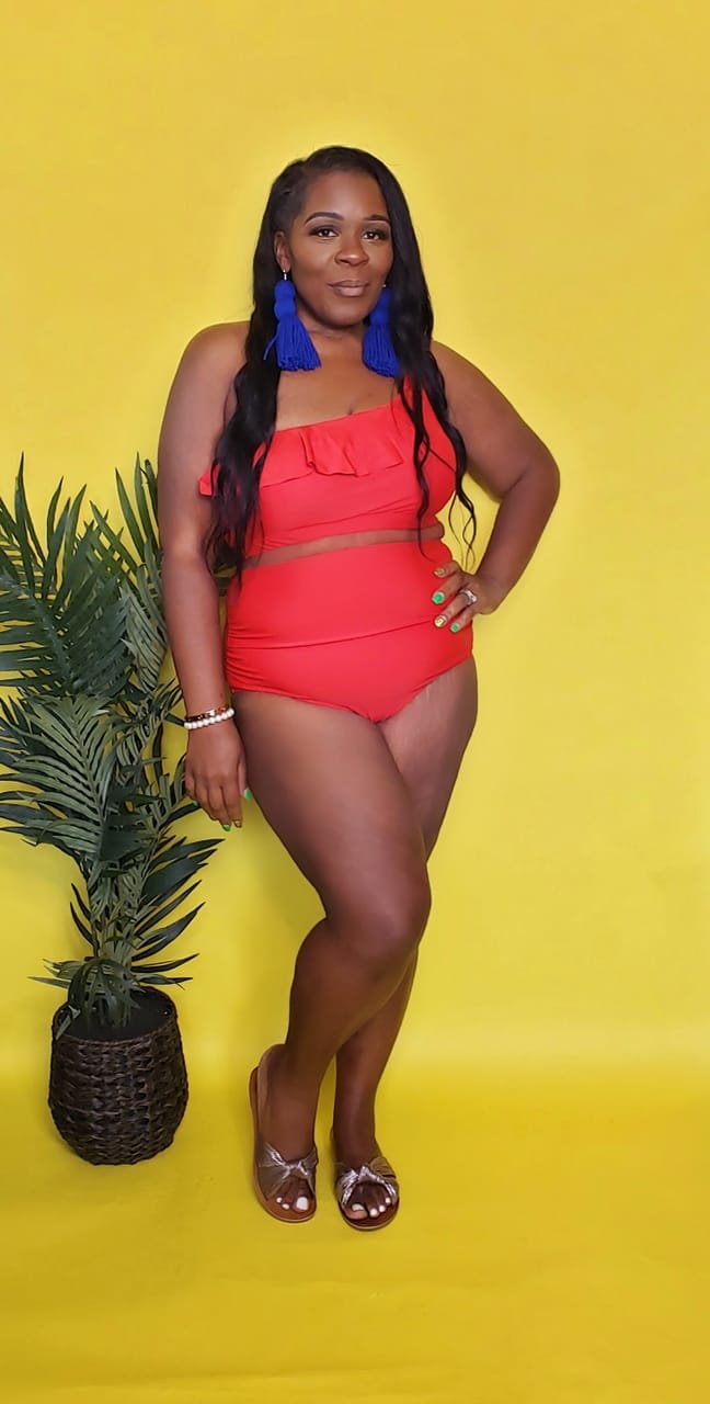 Beach Bae Red Swimsuit SYV Boutique