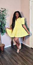 Load image into Gallery viewer, Yellow Spring Summer dress
