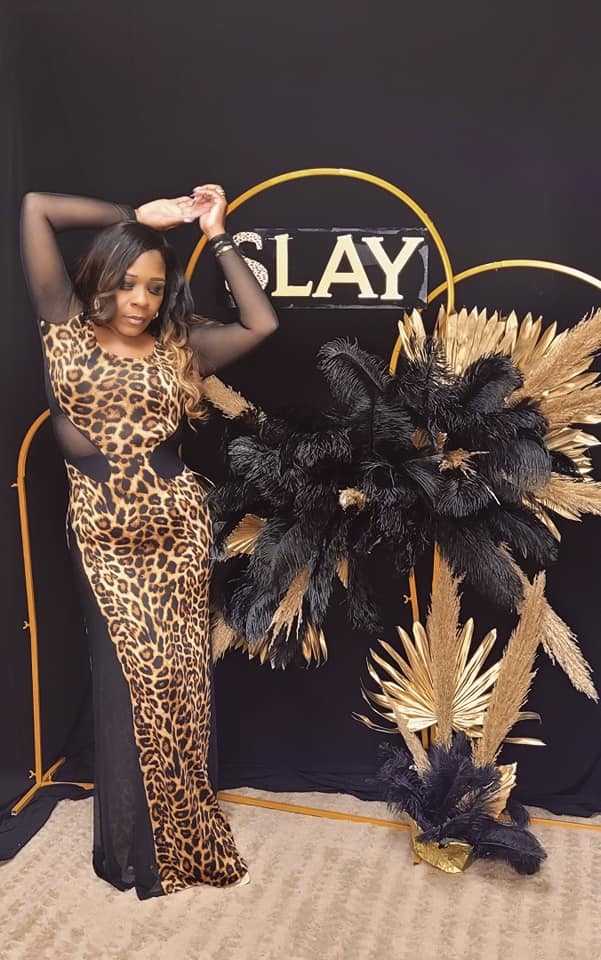 Black Sheer Leopard Dress