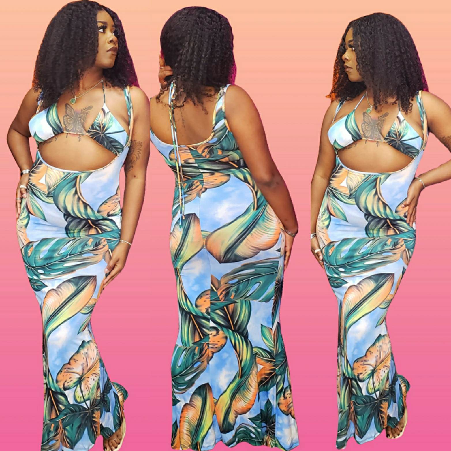 Floral Bikini Dress